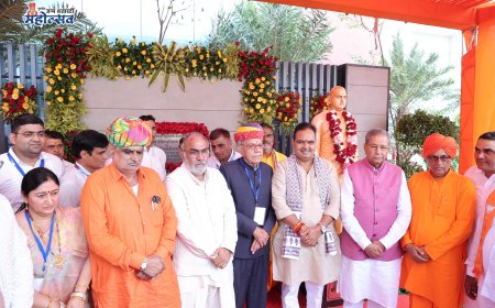 CLC में ऐतिहासिक क्षण: मुख्यमंत्री भजनलाल शर्मा ने की गुरुदेव और संत शिरोमणि की प्रतिमाओं का अनावरण