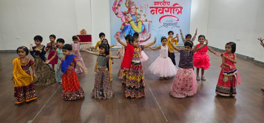सीएचएस में श्रद्धा और उत्साह के साथ हुआ नवरात्रा स्थापना समारोह