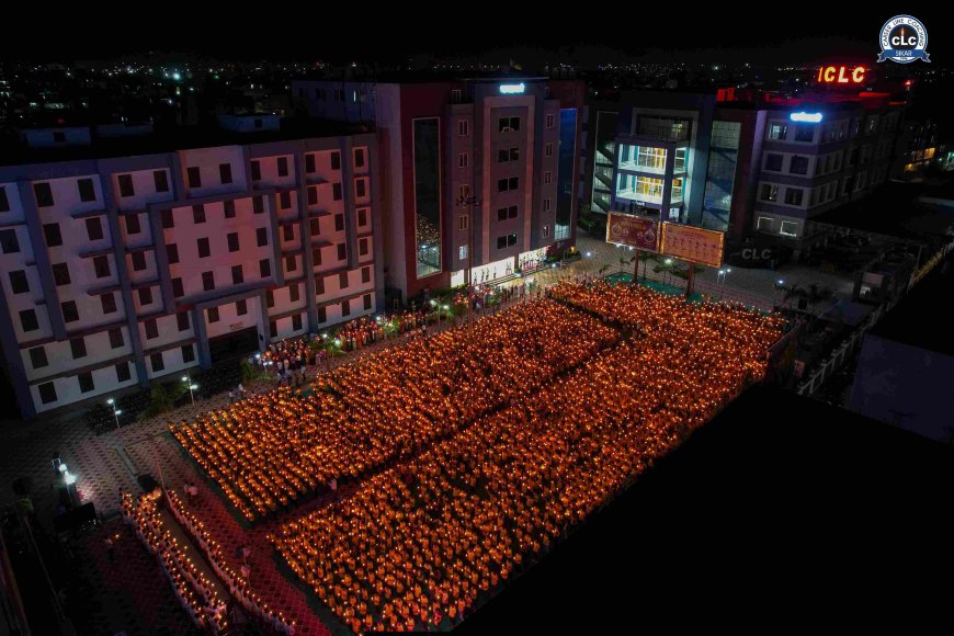 CLC में दीपोत्सव कार्यक्रम का भव्य आयोजन 5100 दीप जलाकर नव संवत्सर और नवरात्रि का स्वागत 