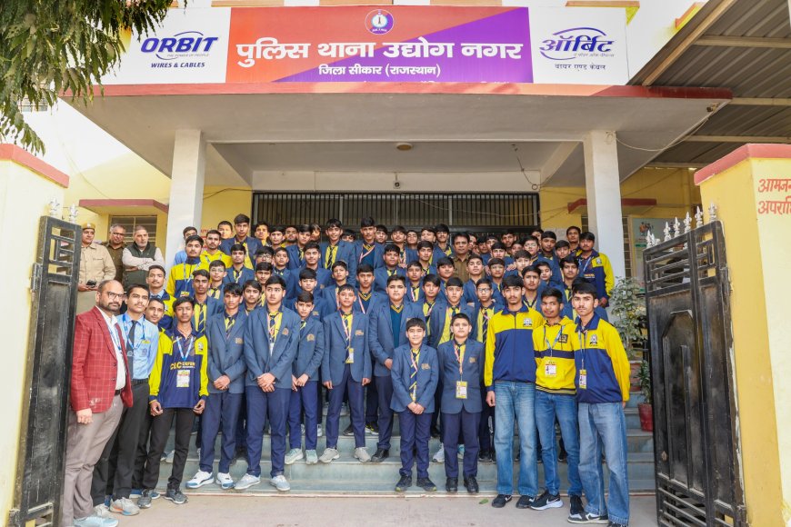 सीएलसी प्री-फाउंडेशन विंग के विद्यार्थियों का उद्योग नगर थाने का शैक्षणिक भ्रमण, साइबर क्राइम पर मिली महत्वपूर्ण जानकारी