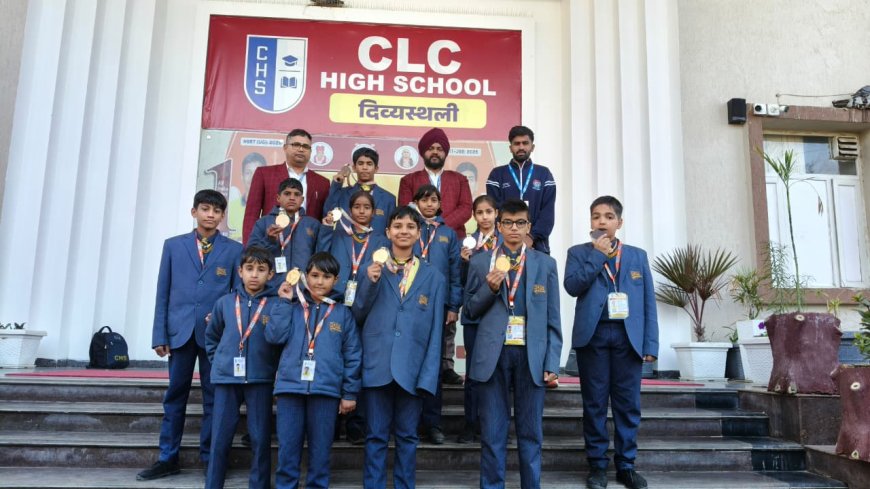 सीएलसी हाई स्कूल, झुंझुनूं का राज्य ताइक्वांडो चैंपियनशिप में शानदार परचम