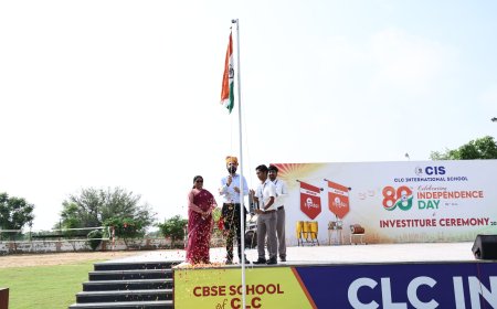 सीएलसी इंटरनेशनल स्कूल में स्वतंत्रता दिवस एवं भव्य इन्वेस्टिचर समारोह